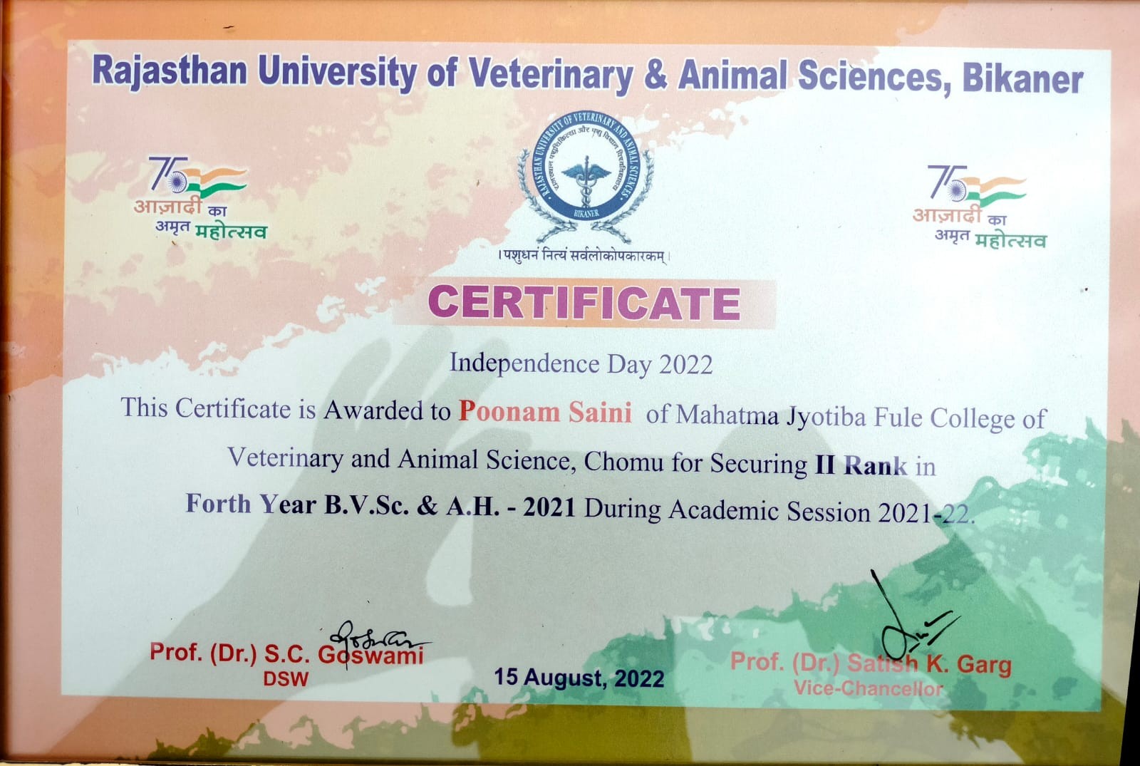 MJF College of Veterinary & Animal Sciences