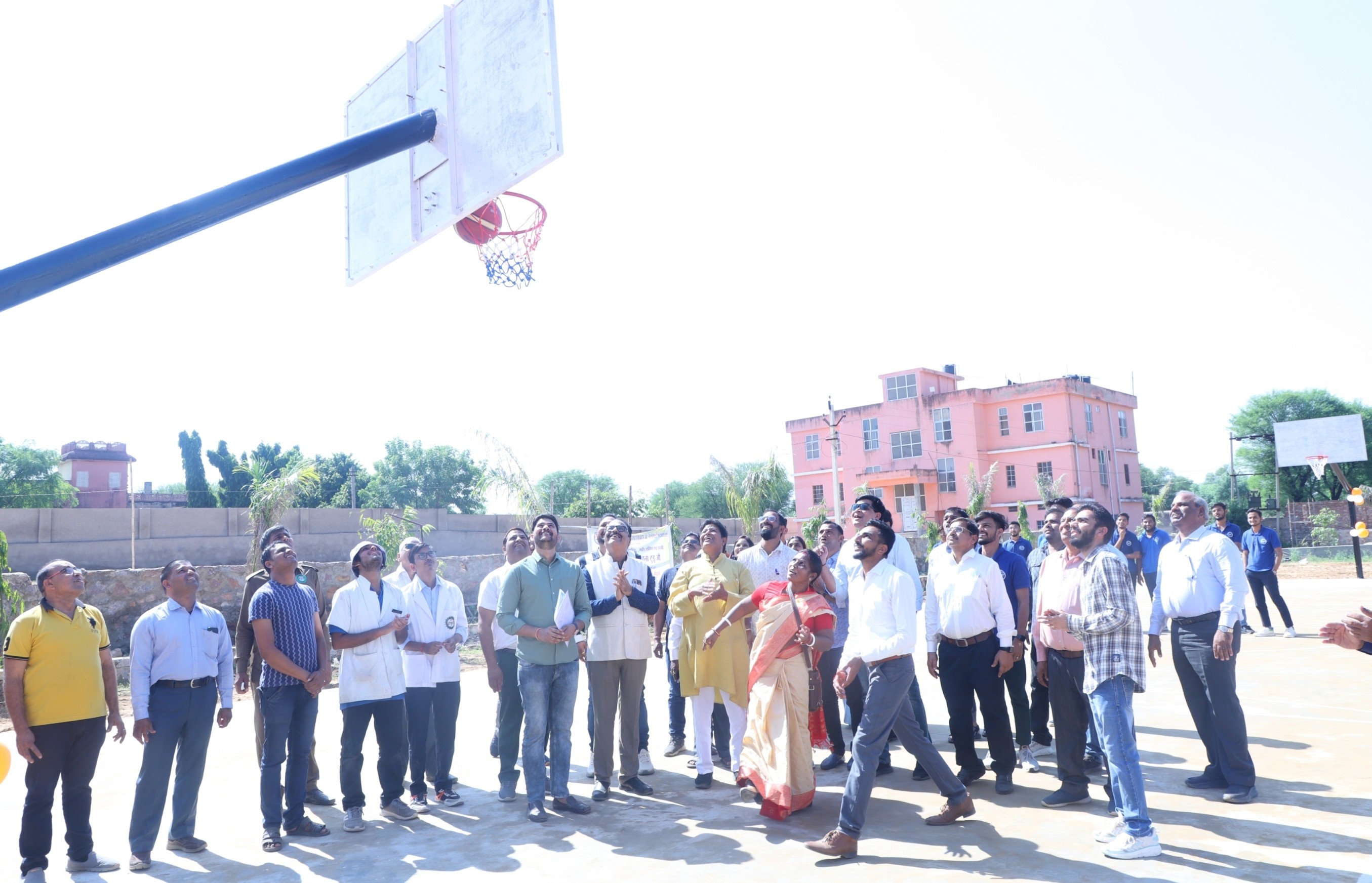 Inaugration Of Basket ball Sports Ground By Padmashree  Jamuna Tudu at MJFCVS , Chomu