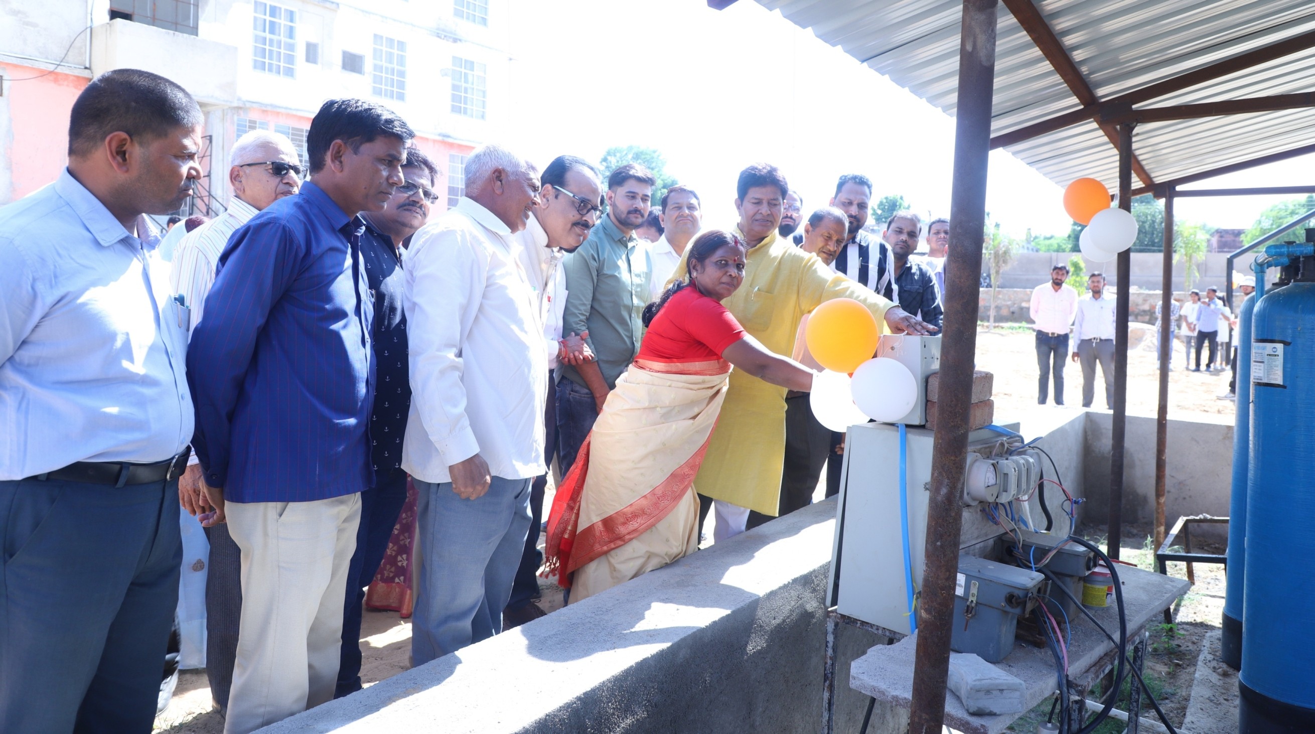 Inaugration of Sewage Treatment Plant by Padmashree Jamuna tudu at MJFCVS, Chomu